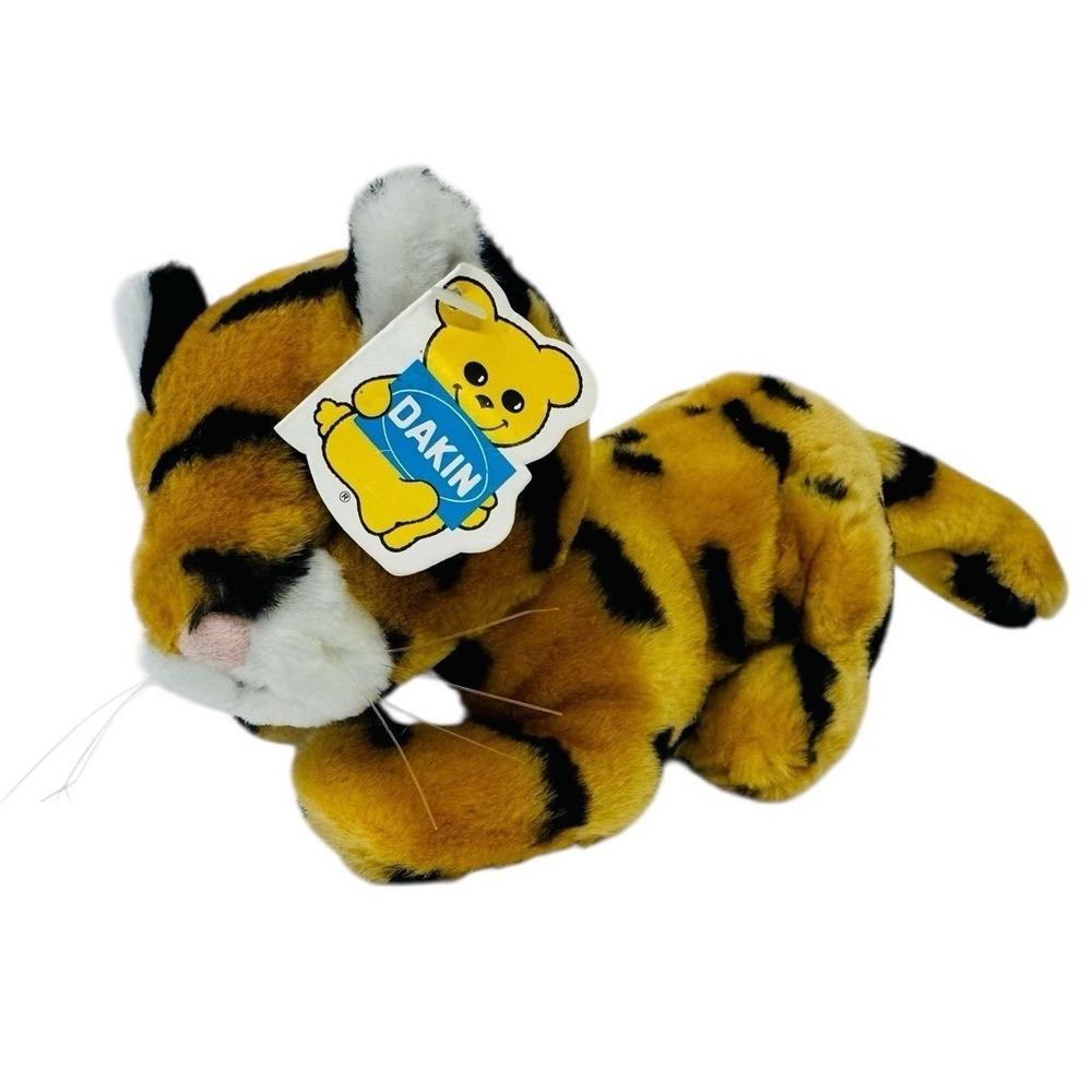 Vintage Dakin Toga Tiger 1986 Plush Nature Babies 10" With Original Tag